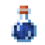 Blue potion bottle
